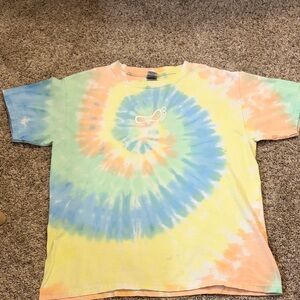 Gildan Kids Tie-Dye T-Shirt - Blue, Yellow, Orange